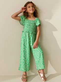 Vert - Combinaison froncée (3-16ans)