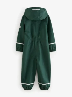 Vert - Combinaison imperméable zippée à capuche (12mois -10ans)