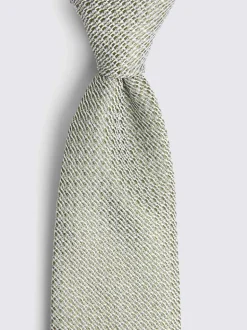 Vert - Cravate MOSS Grenadine