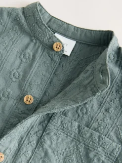 Vert - Ensemble chemise et pantalon bébé (0mois-3ans)