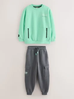 Vert - Ensemble jogging Baker by Ted Baker sweat et cargo