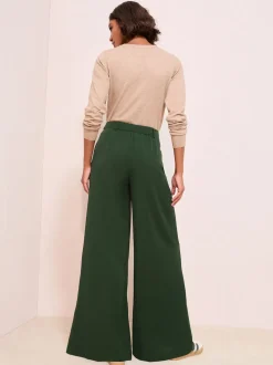 Vert - Friends Like These Pantalons Amples Haut de Gamme à Taille Réglable