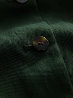 Vert - Gilet boutonné sur le devant