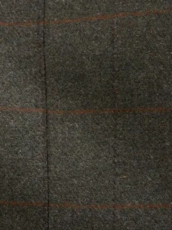 Vert - Gilet de costume à carreaux Nova Fides italien en laine Blend à carreaux