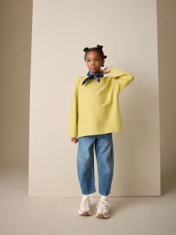 Vert - Haut texturé à manches longues (3-16ans)