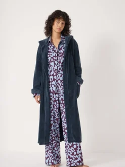 Vert - Hush Robe de chambre à capuche Fluffy