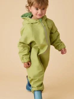 Vert - KIDLY by MORI Combinaison doublée de polaire