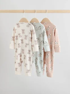 Vert à la menthe - Lot de 3 dors-bien sans pieds zippés pour bébé (0mois3ans)