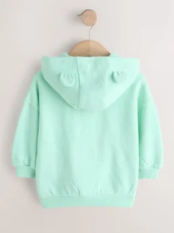 Vert à la menthe - Sweat à capuche zippé (3mths-7yrs)
