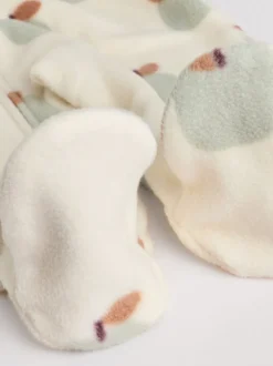 vert - Lot de 2 dors-bien bébé en micro polaire avec fermeture éclair bidirectionnelle