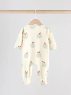 vert - Lot de 2 dors-bien bébé en micro polaire avec fermeture éclair bidirectionnelle