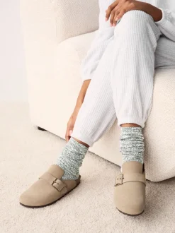 Vert - Lot de 3 paires de chaussettes en coton souple