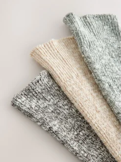 Vert - Lot de 3 paires de chaussettes en coton souple