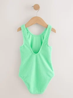 Vert - Maillot de bain Effet froissé (3-16ans)
