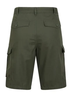 Vert - Mountain Warehouse Mens Lakeside 100% Cotton Cargo Shorts