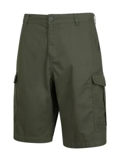 Vert - Mountain Warehouse Mens Lakeside 100% Cotton Cargo Shorts