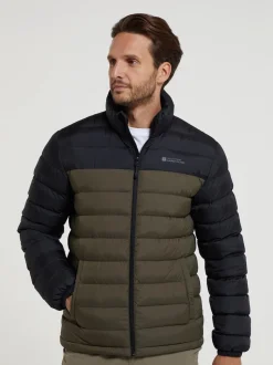 Vert - Mountain Warehouse Doudoune Vista résistante à l'eau pour hommes