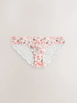 vert - No VPL Lace Back Briefs 5 Pack