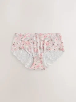 vert - No VPL Lace Back Briefs 5 Pack