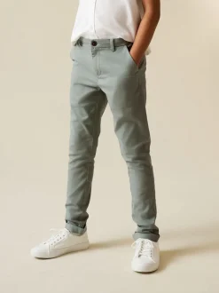 vert - Pantalon chino extensible (3-17ans)