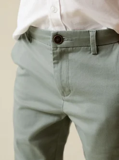 vert - Pantalon chino extensible (3-17ans)