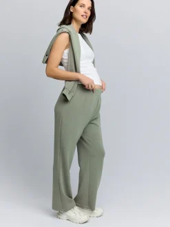 vert - Pantalon de jogging de maternité à jambes larges