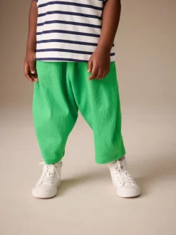 Vert - Pantalons amples texturés (3mths-7yrs)