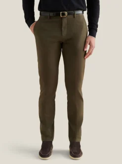 Vert - Pantalons Peckham Rye en Coton Extensible