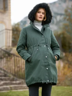 Vert - Parka de Grossesse et de portage Seraphine Premium Sub-Zero rembourrée en duvet 3en1