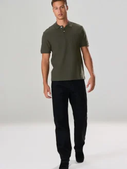 Vert - Polos texturé Coupe classique