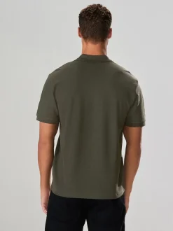 Vert - Polos texturé Coupe classique