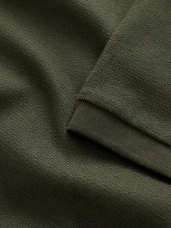 Vert - Polos texturé Coupe classique