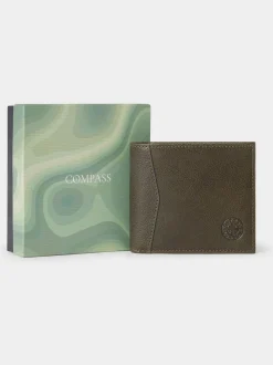 Vert - Portefeuille Osprey London The Compass en cuir