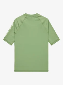 Vert - Roxy Girls Wholehearted à logo à manches courtes