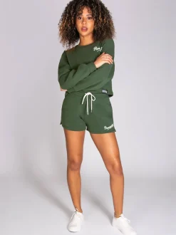 Vert - Short Pineapple style rétro