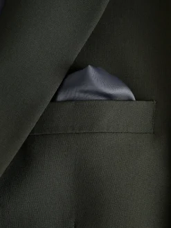 Vert - Slim Fit (Slim Fit) - Veste de costume Coupe ajustée Motion Flex Mélange en laine