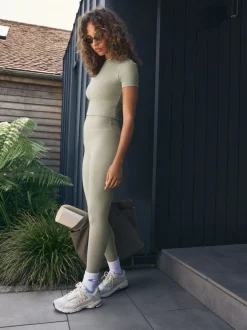 vert - soi-même. Legging taille haute