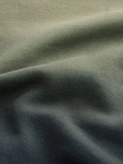 Vert - Sweat-shirt à capuche en jersey riche en coton Dip Dye