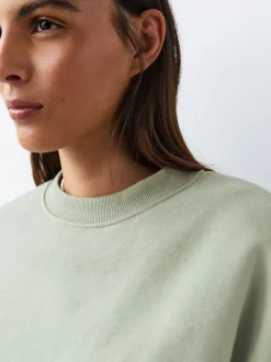 vert - Sweat-shirt super doux Peached Essentials à col rond et coutures