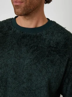 Vert - Threadbare Ensemble de vêtements d'intérieur bicolore Borg