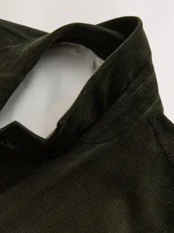 Vert - Veste de costume décontractée en velours côtelé