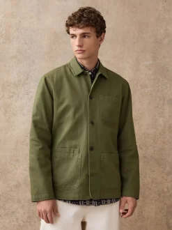 Vert - Veste-chemise Chore Twill