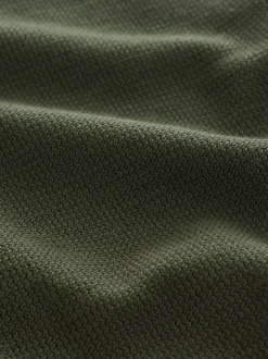 Vert - Veste-chemise texturée zippée