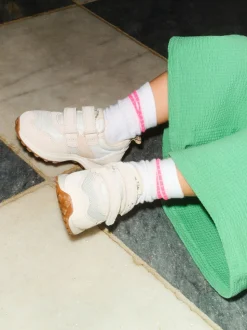 Vert arc-en-ciel - Ensemble haut à manches courtes et pantalon barillet (3mois-7ans)