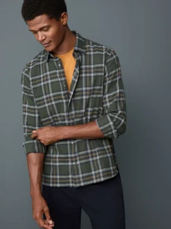 Vert Blackwatch - Chemise Oxford ajustée Easy Iron Button Down