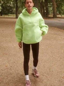 Vert citron - Veste Active Borg à capuche