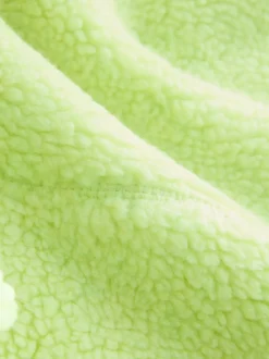 Vert citron - Veste Active Borg à capuche