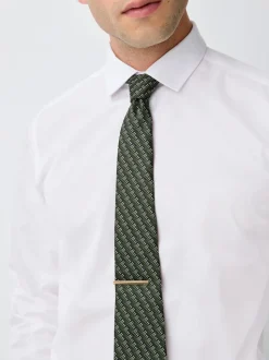 Vert et blanc - Cravate de modèle