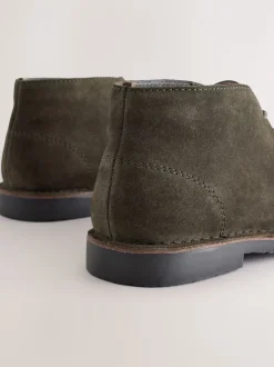vert foncé - Bottes de désert de Suede