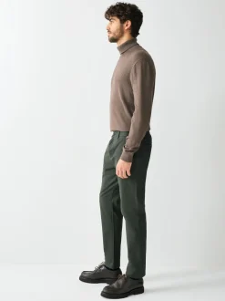vert foncé - Slim Fit (Slim Fit) - Pantalon chino stretch